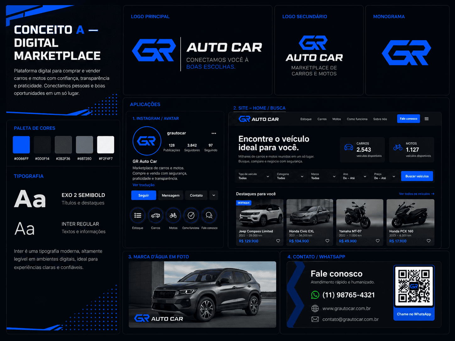 Identidade visual GR Auto Car